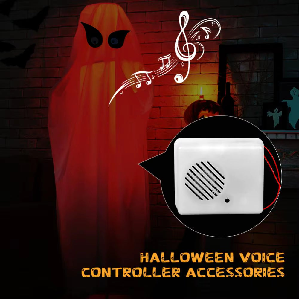 Halloween Sound Sensor Voice-Activated Scary Props Halloween Decoration Sound Sensor Scream Speaker Haunted House Horror Props
