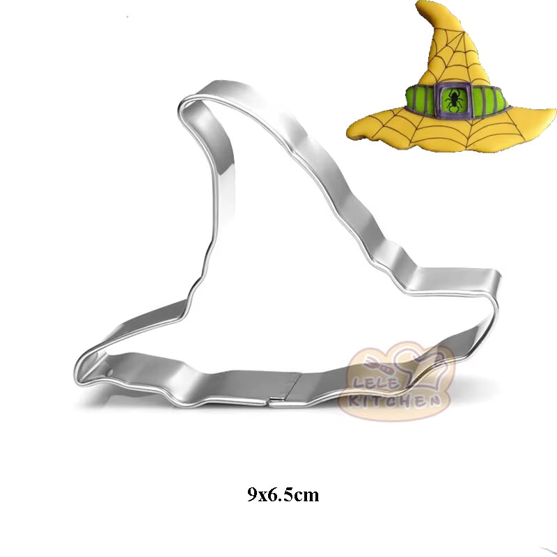 1Pcs Halloween Bat Coffin Ghost House Pumpkin Cookie Cutter Patisserie Biscuit Mould Fondant Cake Decor Baking Tools Pastry Shop