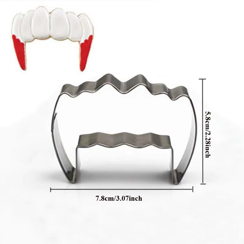 1Pcs Halloween Bat Coffin Ghost House Pumpkin Cookie Cutter Patisserie Biscuit Mould Fondant Cake Decor Baking Tools Pastry Shop