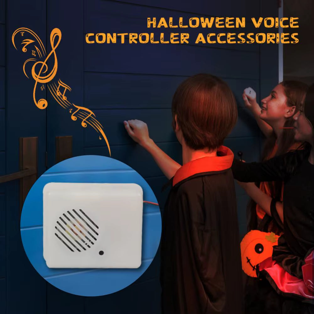 Halloween Sound Sensor Voice-Activated Scary Props Halloween Decoration Sound Sensor Scream Speaker Haunted House Horror Props