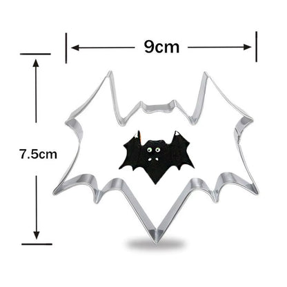 1Pcs Halloween Bat Coffin Ghost House Pumpkin Cookie Cutter Patisserie Biscuit Mould Fondant Cake Decor Baking Tools Pastry Shop